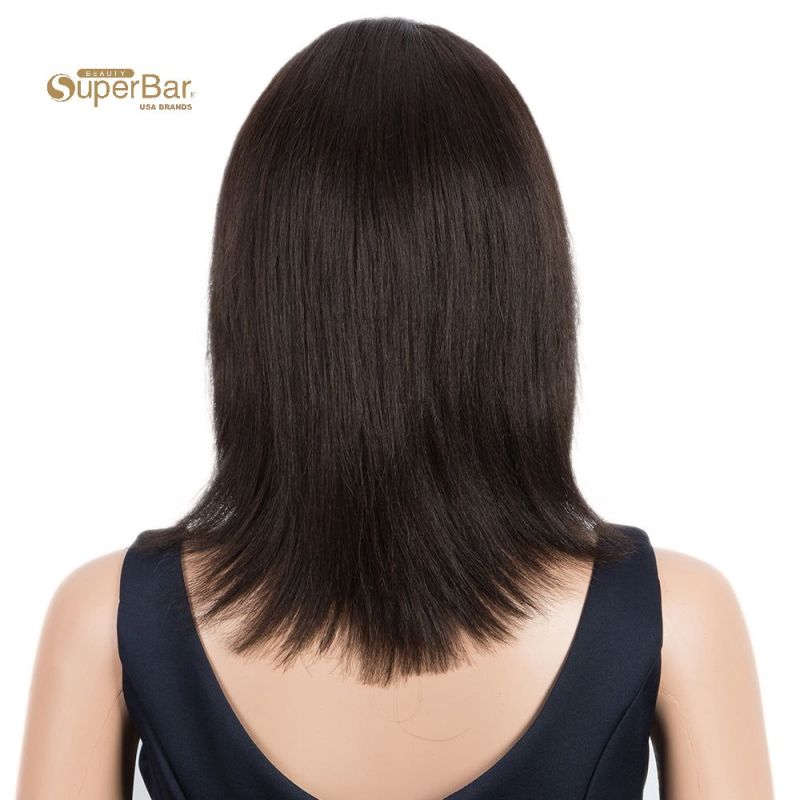 Superbar Remy Human Hair Wigs 13x2 LaceFrontal Wigs straight Hair Bob Wig 150% DensityNatural Color