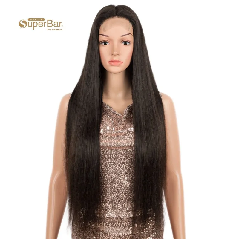 Superbar Straight 4*4 Lace Frontal WigsHuman Hair Lace Front Wig Pre-plucked Hairline withBaby Hair Wigs Natural Color