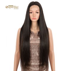 Superbar Straight 4*4 Lace Frontal WigsHuman Hair Lace Front Wig Pre-plucked Hairline withBaby Hair Wigs Natural Color