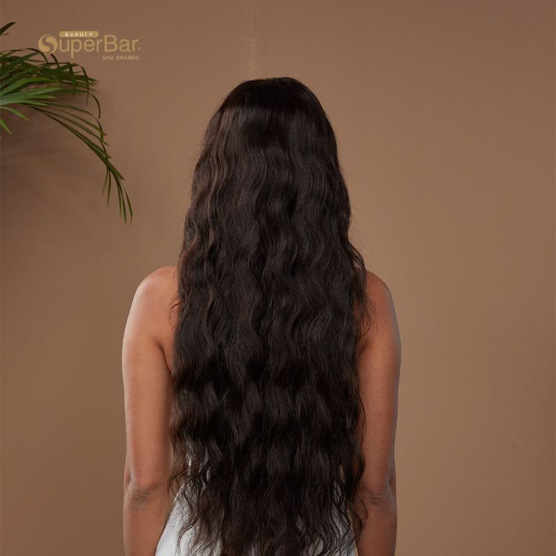 Superbar 13x4 Lace Front Wigs Human HairLoose Body Wave Wigs 150% Density Natural BlackColor