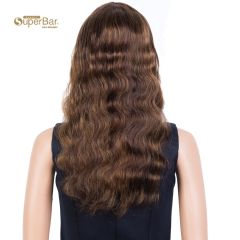 Superba Hightlight Brown Body Wave HumanHair Wigs with Bangs 100% High-quality Human HairWig with Bangs for Black Women 130% Density