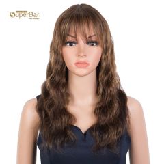 Superba Hightlight Brown Body Wave HumanHair Wigs with Bangs 100% High-quality Human HairWig with Bangs for Black Women 130% Density