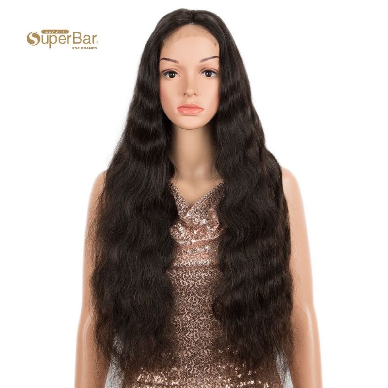 Superbar 4*4 Lace Frontal Wigs Human HairBody Wave Lace Front Wig Pre-plucked Hairline withBaby Hair Wigs Natural Color
