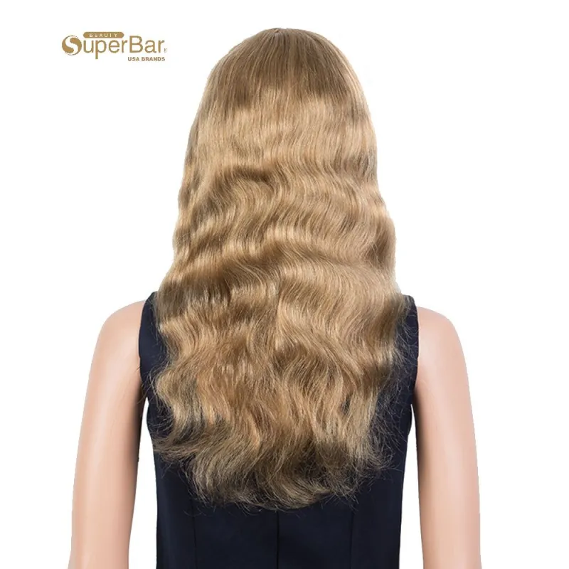 Superbar Hightlight Blonde Body Wave HumanHair Wigs with Bangs 100% High-quality Human HairWig with Bangs for Black Women 130% Density