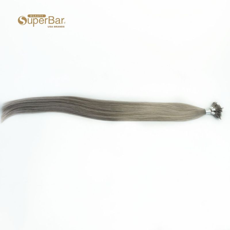 Superbar #Gray 24 inch plastics tip in hair