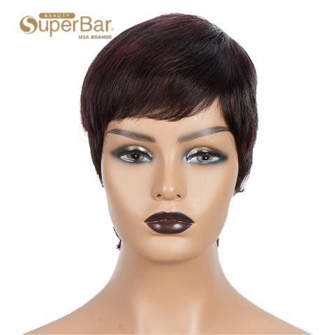 Superbar Human Hair Wigs For Women 9 InchShort Curly Pixie Cut Wigs