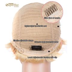Superbar Blonde Pixie Cut Wigs HD Lace FrontWigs Human Hair Short Straight Boy Cut Wigs for Women
