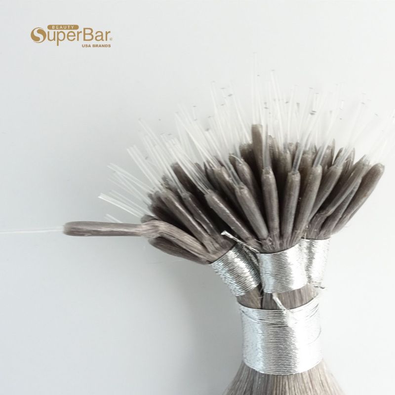 Superbar #Gray 24 inch plastics tip in hair