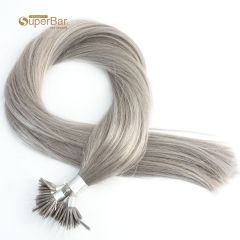 Superbar #Gray 24 inch plastics tip in hair