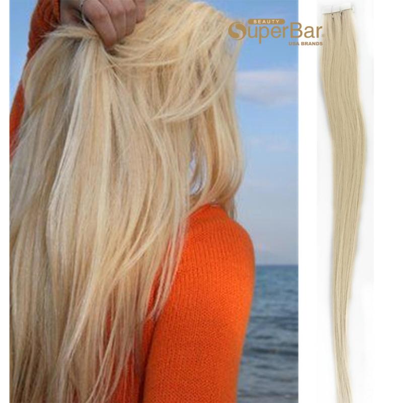Superbar 20inch #1001 PU tape in hair