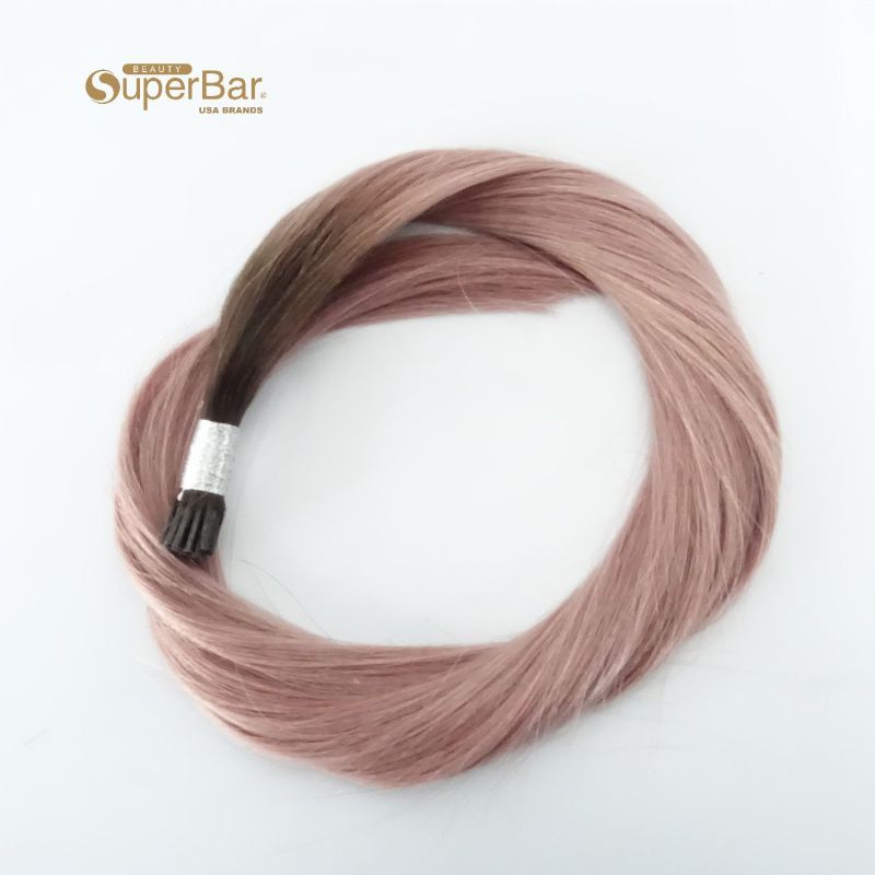 Superbar #pink color 20 inch tip in hair