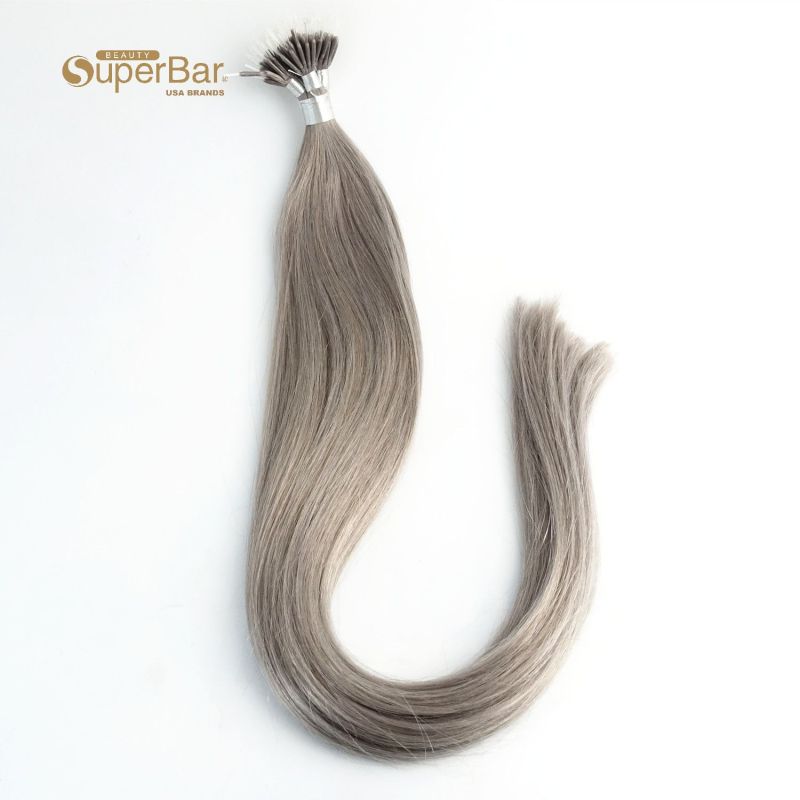 Superbar #Gray 24 inch plastics tip in hair