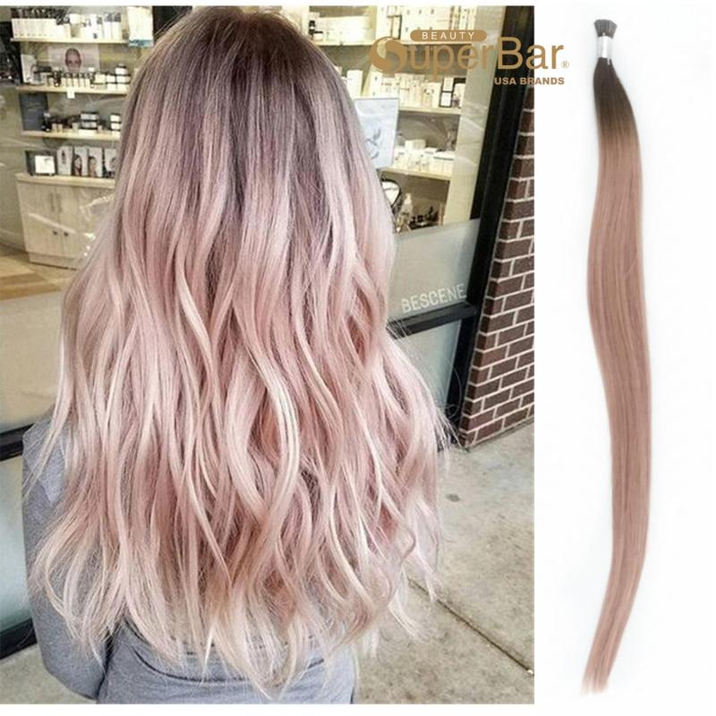 Superbar #pink color 20 inch tip in hair