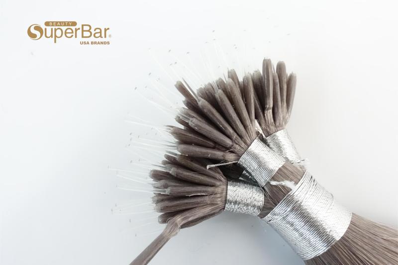 Superbar #Gray 24 inch plastics tip in hair