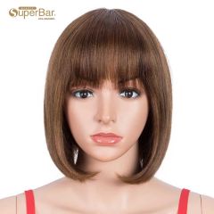 Superbar Human Hair P4/30 Color Wig ShortBob Wigs With Bands