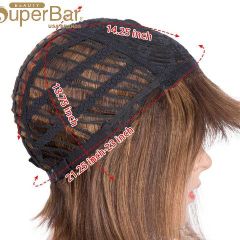 Superbar Human Hair P4/30 Color Wig ShortBob Wigs With Bands