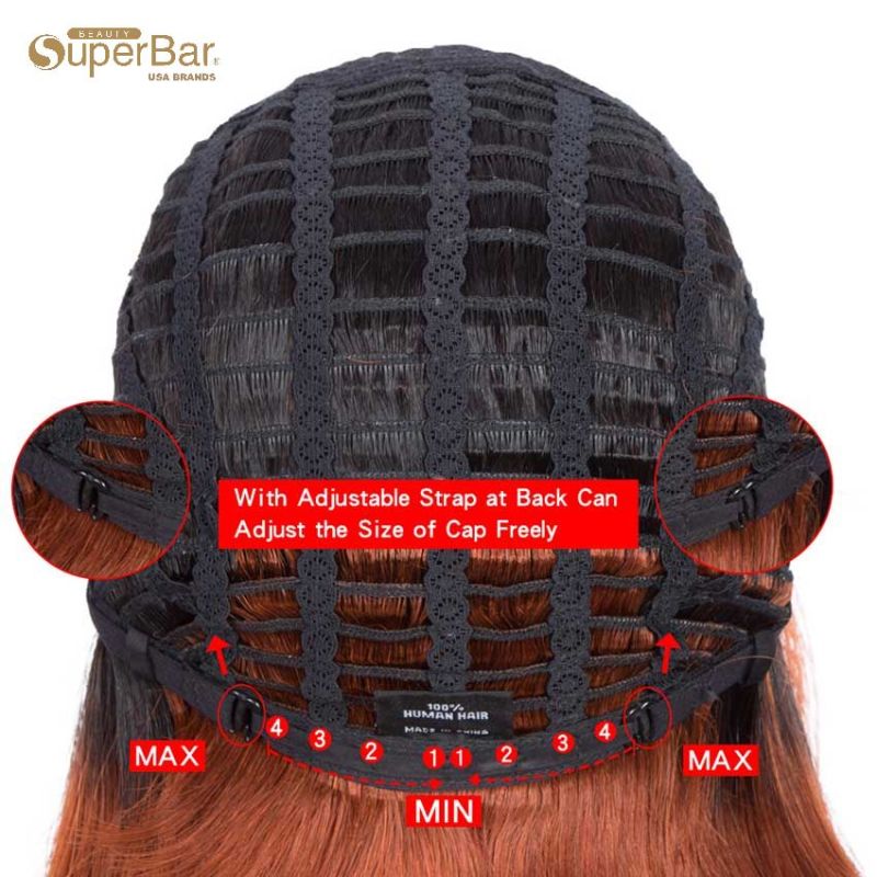 Superbar Straight Hair Bob Wigs TT1B/350Ombre Wigs With Bangs Human Hair