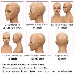 Superbar Ombre Wig Basic Cap Wig T1B/30Straight Wigs With Bangs Human Hair