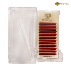 Red Color Volume Lashes 0.07