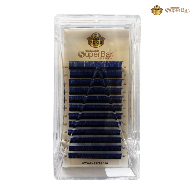 Blue Color Volume Lashes 0.07