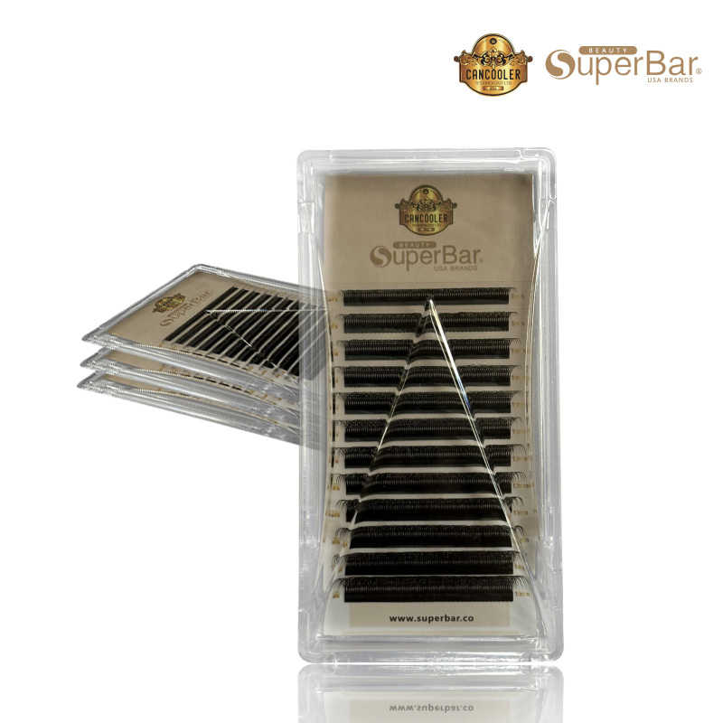 Caramel Color 6D W Shape Premade Fans 0.07 Eyelash Extensions