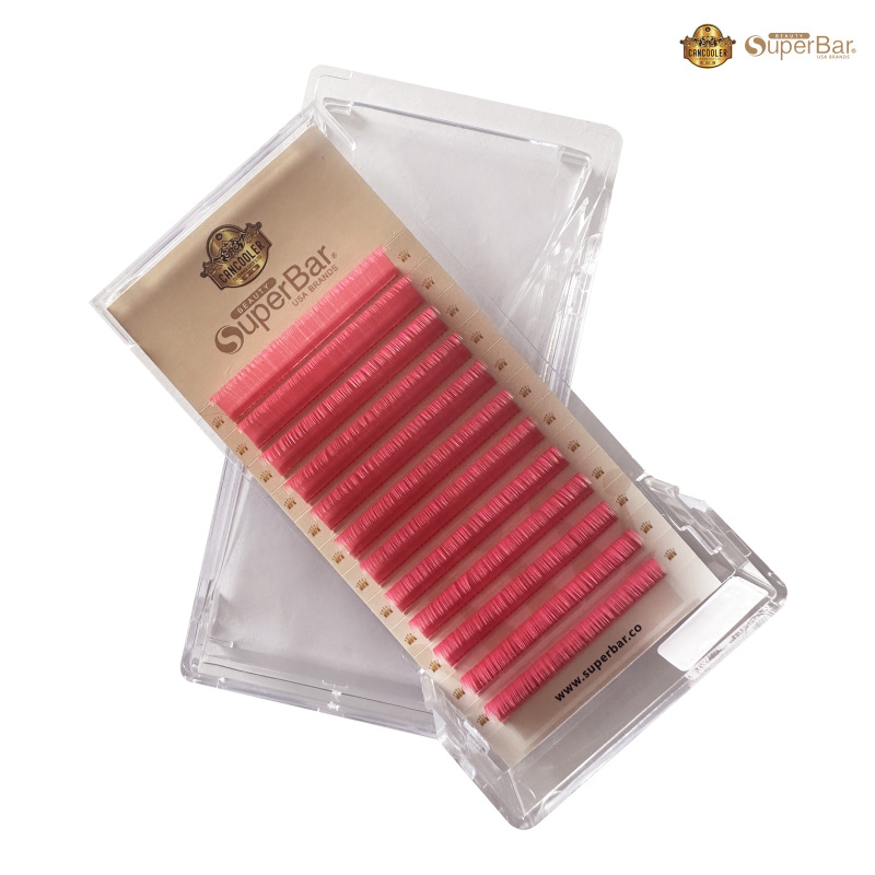 Pink Color Volume Lashes 0.07