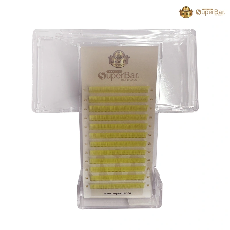 Yellow Color Volume Lashes 0.07