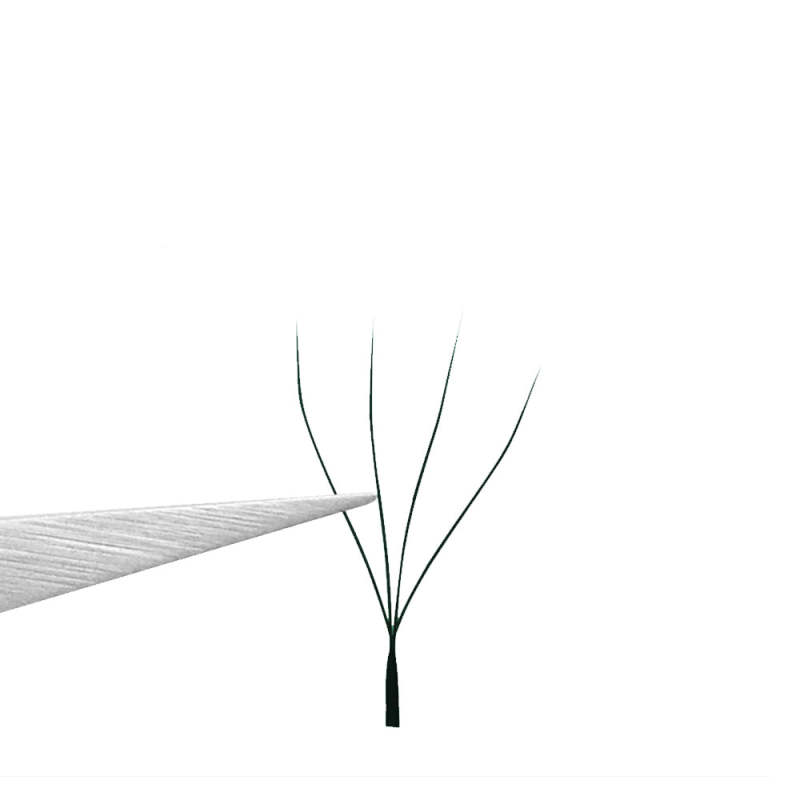 Caramel Color 4D W Shape Premade Fans 0.07 Eyelash Extensions