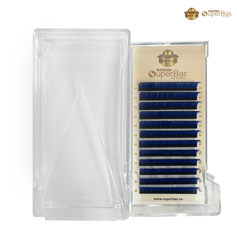 Blue Color Volume Lashes 0.07