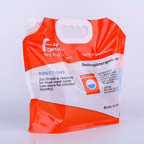 Liquid Laundry Detergent Spout Pouch Bag with Spout PE Stand up