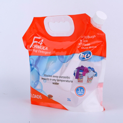 Liquid Laundry Detergent Spout Pouch Bag with Spout PE Stand up