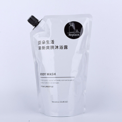 Body Wash Shampoo Liquid Soap Supplementary Packaging Stand Up Spout Pouch