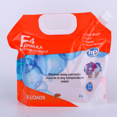 Liquid Laundry Detergent Spout Pouch Bag with Spout PE Stand up