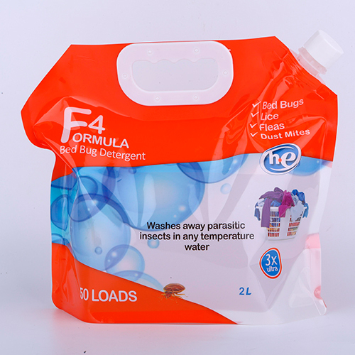 Liquid Laundry Detergent Spout Pouch Bag with Spout PE Stand up