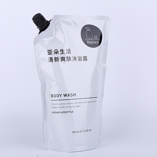 Body Wash Shampoo Liquid Soap Supplementary Packaging Stand Up Spout Pouch