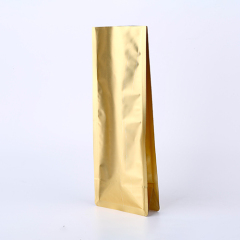 Flat bottom kraft paper coffee bag with valve
