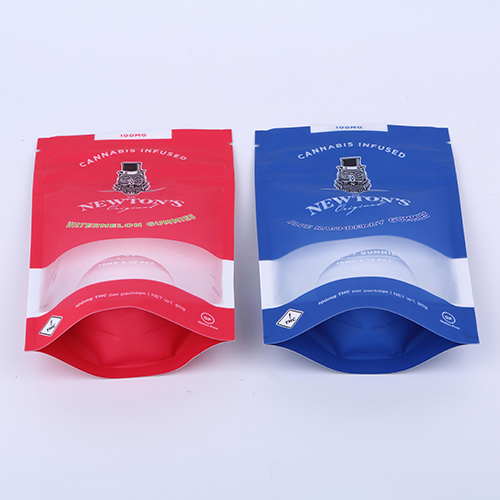 Child resistant custom zipper stand up pouch