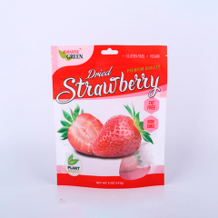 Resealable pouch standing dried fruit packing bag plastic zipper pouch