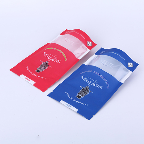 Child resistant custom zipper stand up pouch
