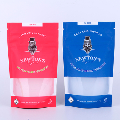 Child resistant custom zipper stand up pouch