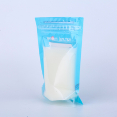 Custom printing BPA free stand up fresh breast milk freezer breastmilk storage bag
