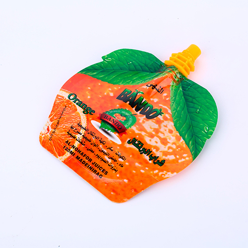 Customized shape plastic pouch with spout