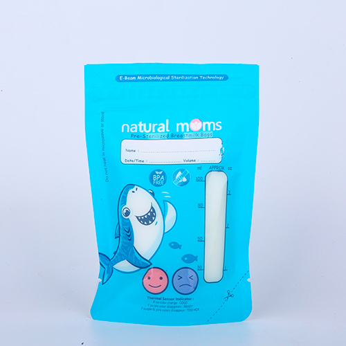Custom printing BPA free stand up fresh breast milk freezer breastmilk storage bag