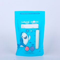 Custom printing BPA free stand up fresh breast milk freezer breastmilk storage bag