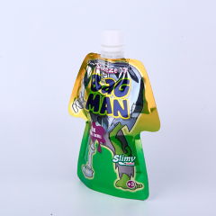 China suppliers custom shape printed packaging bag with spout