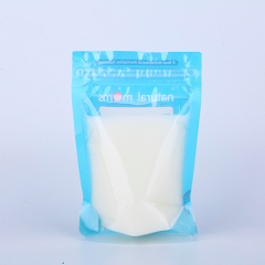 Custom printing BPA free stand up fresh breast milk freezer breastmilk storage bag