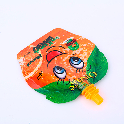 Customized shape plastic pouch with spout