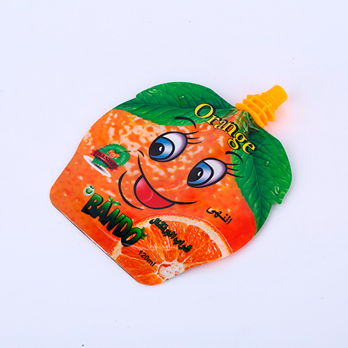 Customized shape plastic pouch with spout
