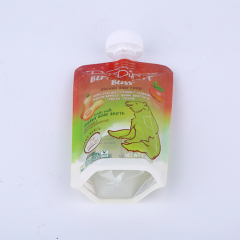 Pasteurization 8.6 mm plastic spout pouch stand up juice pouch