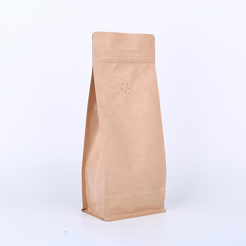 Resealable aluminum foil bags zip lock flat bottom pouch for coffee